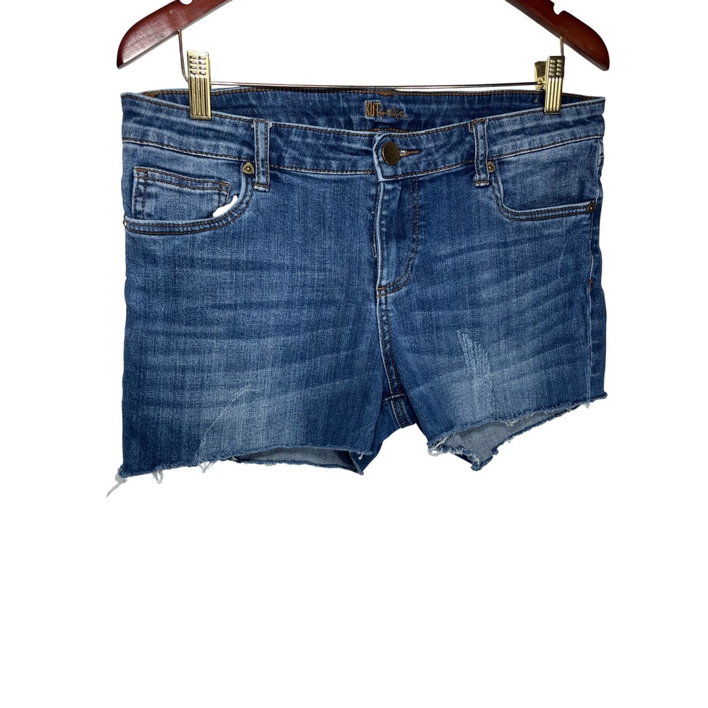 Kut from the Kloth Blue Denim Jean Shorts - Picture 2 of 10
